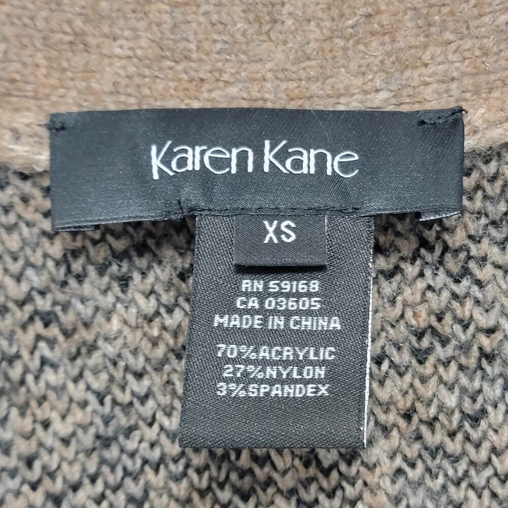 Karen Kane Leopard Print Oversize Long Cardigan Knit Jacket XS - Picture 3 of 10